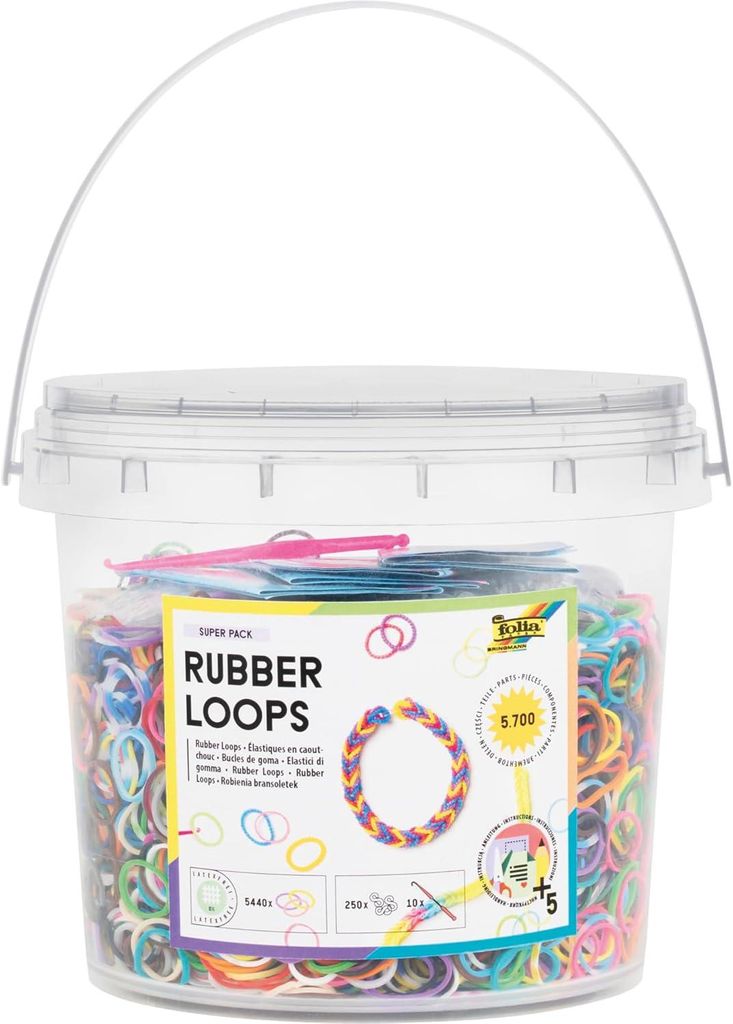 folia Rubber Loops Super Pack 5.700 Teile im Eimer Produktbild 