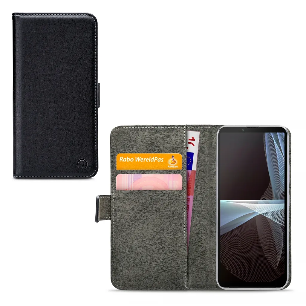 Mobilize Etui Sony Xperia 10 III en Cuir PU Noir avec Porte-Cartes Intégré