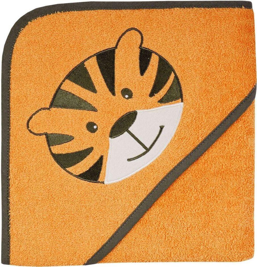 Wörner Südfrotter Kapuzenbadetuch " Tigergesicht camel" 80x80cm