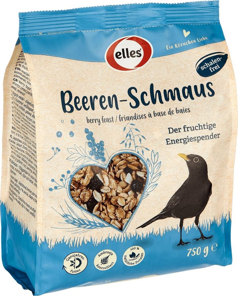 Stroetmann Elles Beeren-Schmaus 750 g - Wildvogelfutter Produktbild 