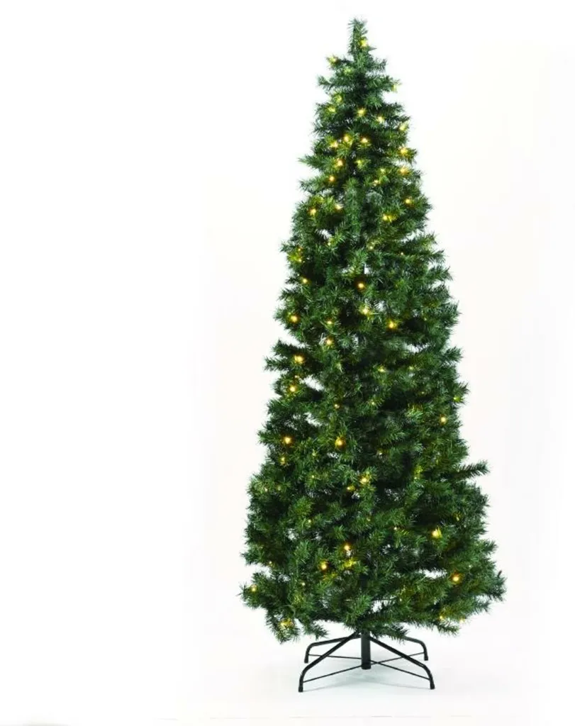 Sapin de Noël artificiel pop-up vert avec 200 LED intégrées - 210cm