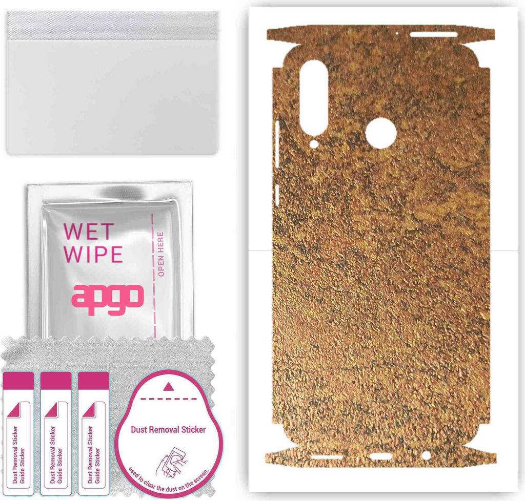 apgo Rückseite + Seiten Schutzfolie, Skin, kompatibel mit Huawei P30 lite, Hinten Displayschutzfolie aus Vinylfolie, kratzfest, einfache Montage -...