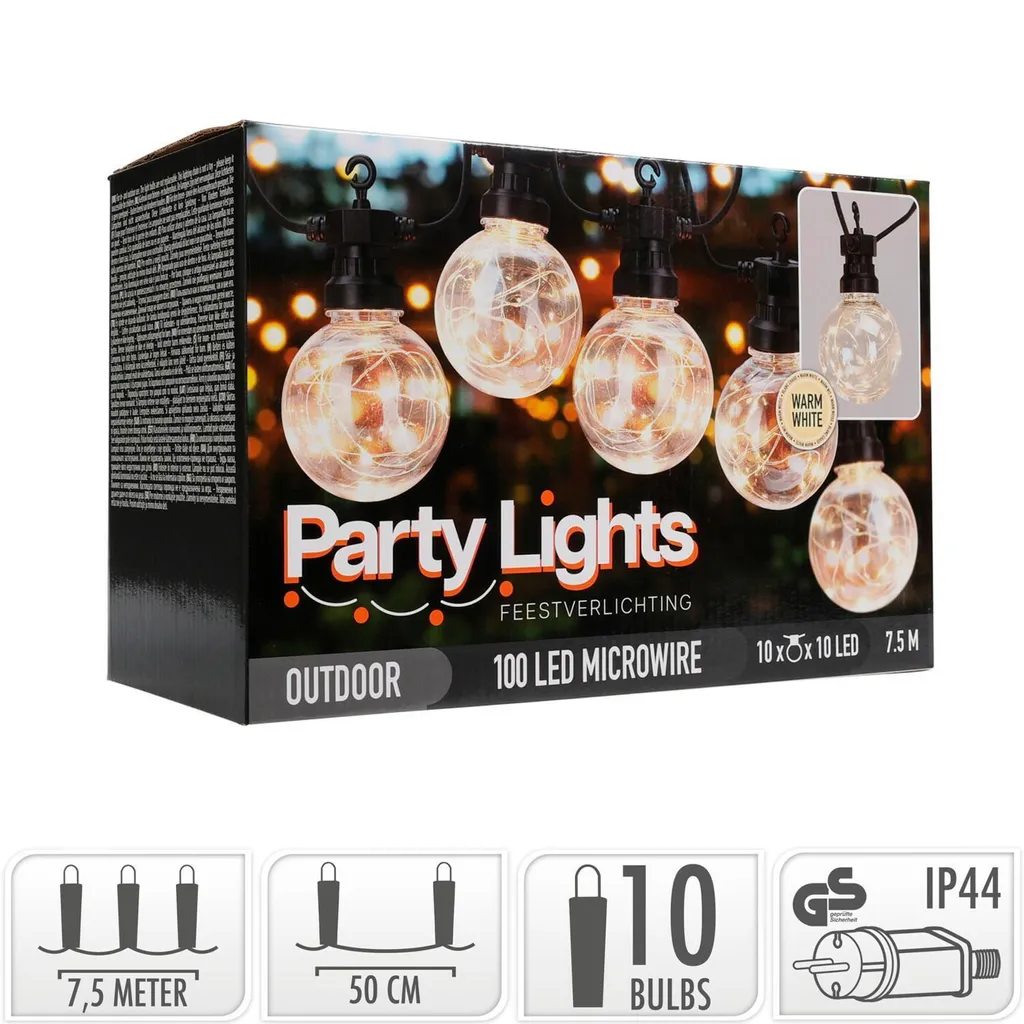 Guirlande lumineuse ProGarden 100 LED longue durée extérieur - 10