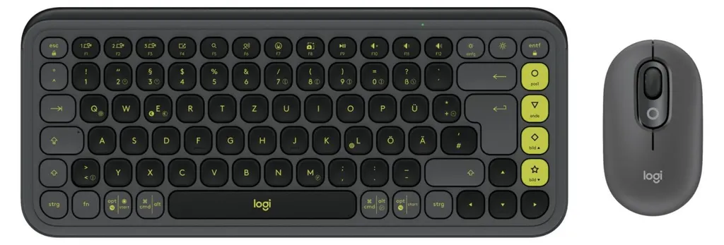 Logitech POP Icon Combo Graphite et Vert 920-013106 Bluetooth LE AZERTY