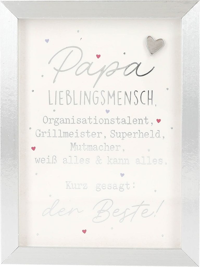 Depesche 11626_023 Komplimente im Bilderrahmen - Papa Lieblingsmensch Organisationstalent