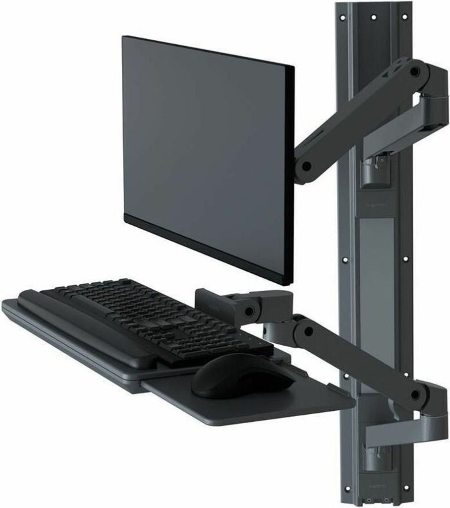Ergotron LX Pro Series 45-696-293, 10 kg, 86,4 cm (34"), 75 x 75 mm, 100 x 100 mm, Höhenverstellung, Dunkles Grau