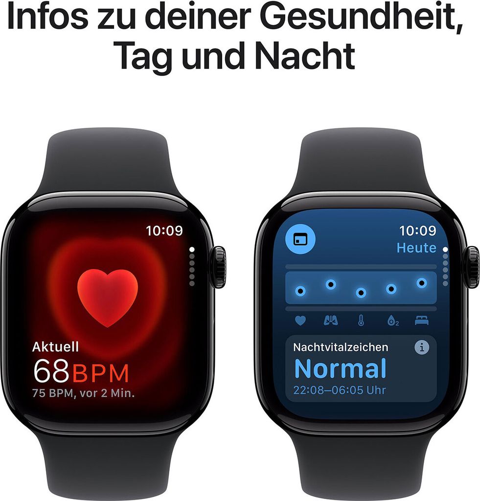 Apple Watch Series 10 42 mm Alu Jet Black Sport S/M Obrázek produktu 7
