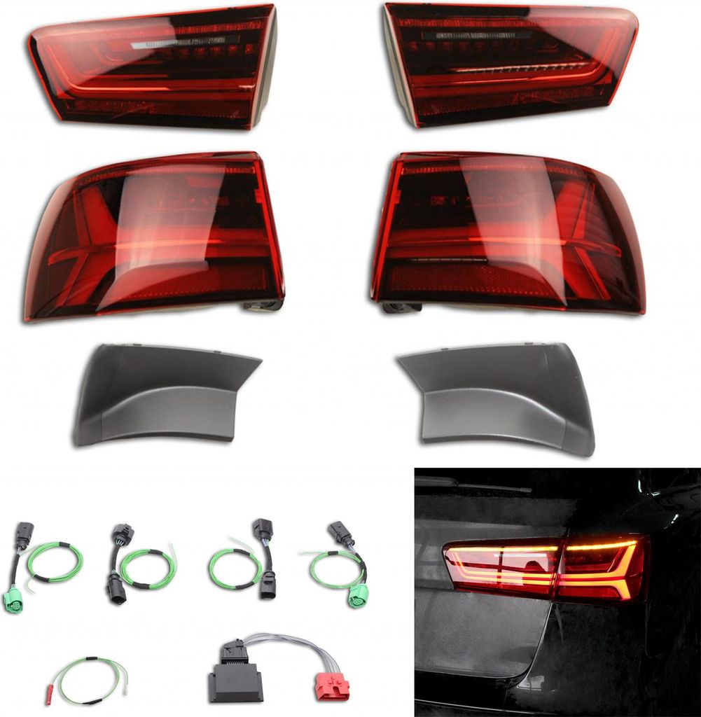Original Kufatec SET LED Facelift Rückleuchten dynamische Blinker für Audi A6 4G