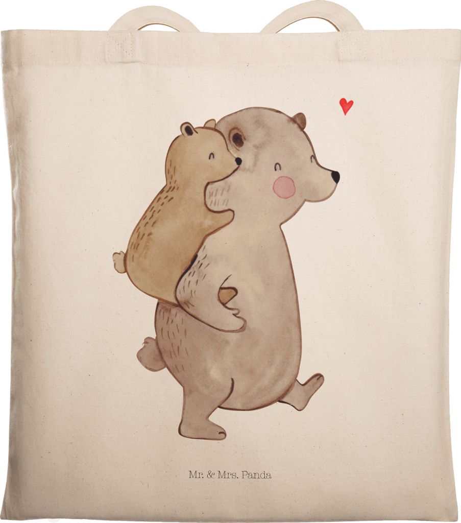 Mr. & Mrs. Panda Tote Bag Papa Bär - Transparent - Produktbild 