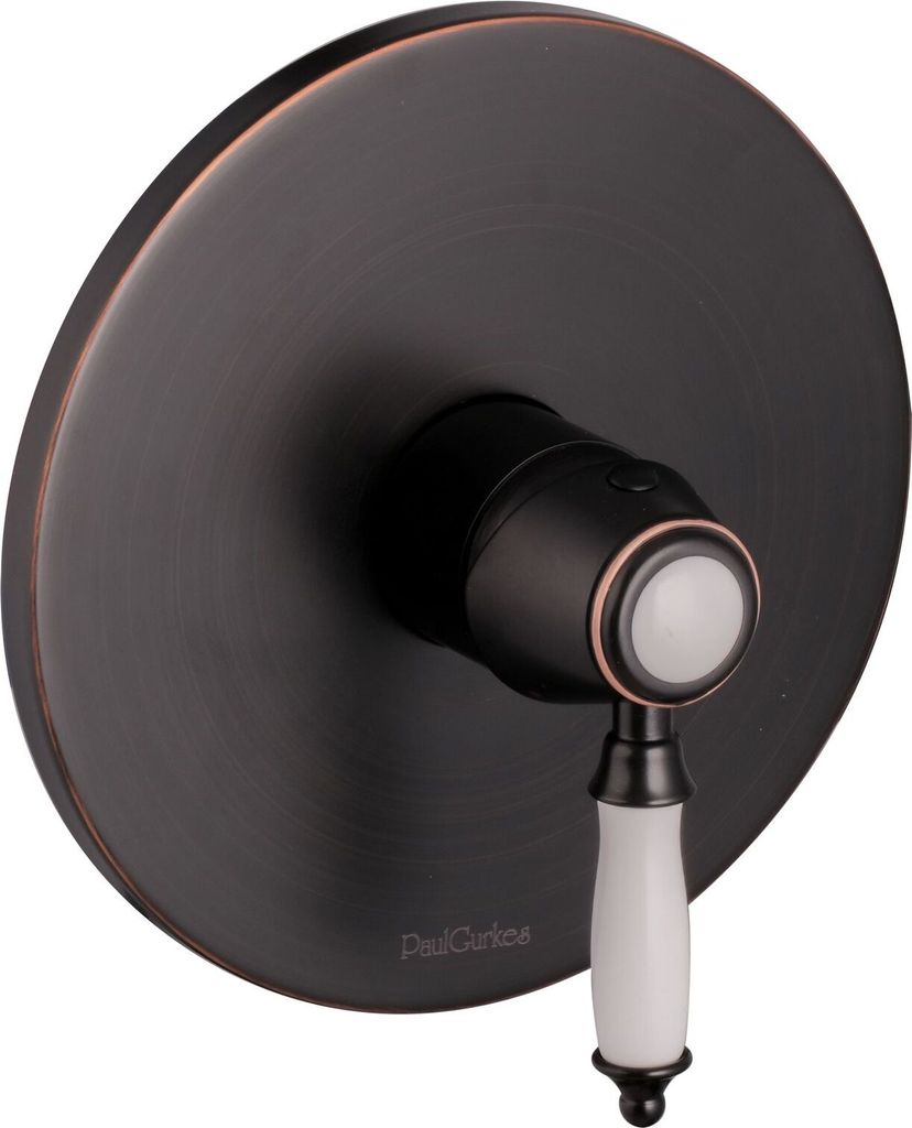 PaulGurkes Unterputz Einhandmischer Retro-Schwarz Kupfer Keramik ohne Grundkörper