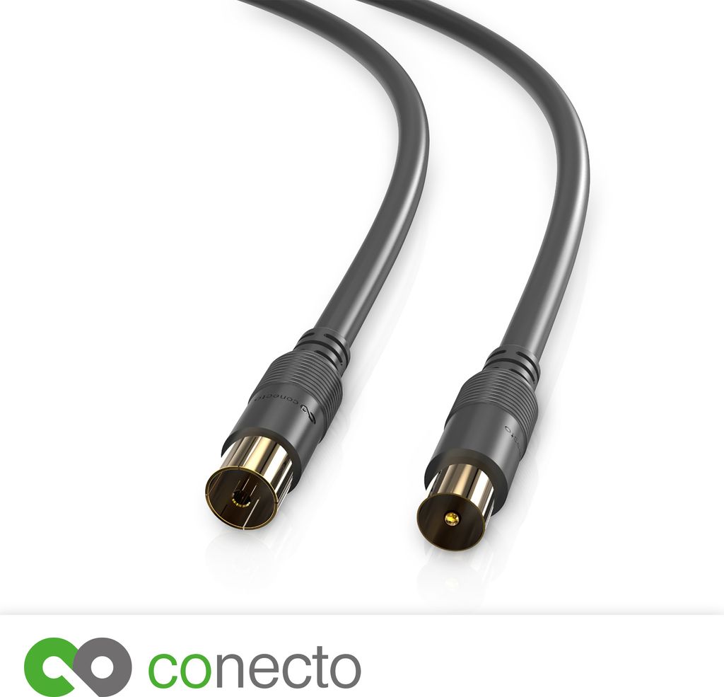 conecto HQ TV Antennenkabel - 4K UHD 1080p FULL HD HDTV 3D Produktbild 