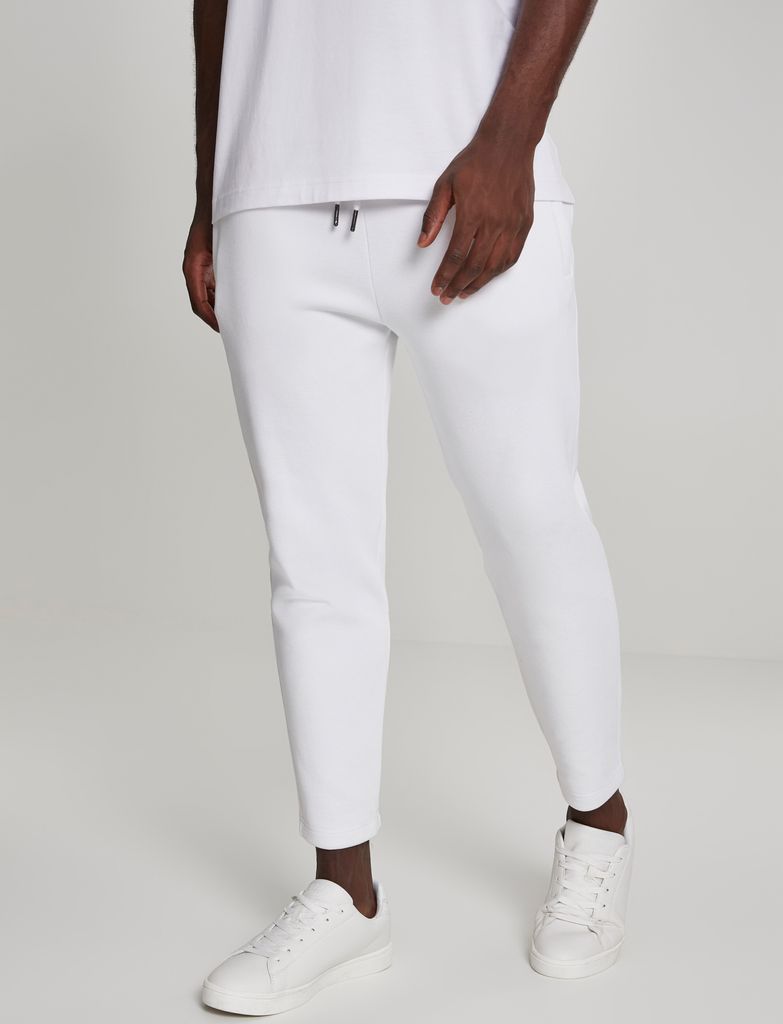 Urban Classics Hose Cropped Heavy Pique Pants White-L