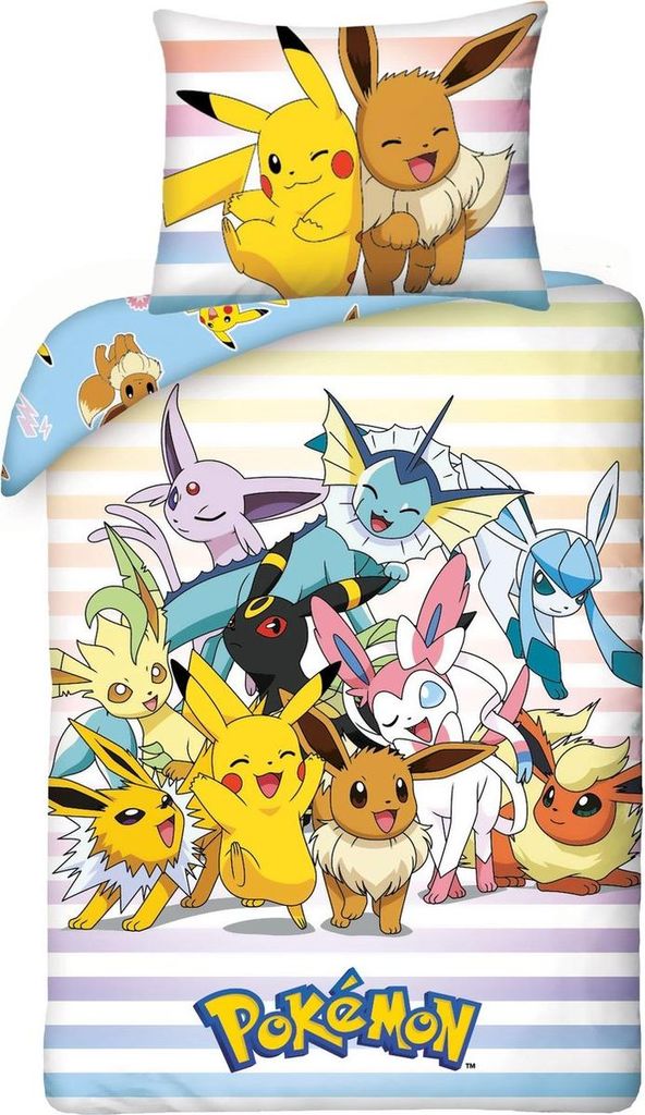 Pokémon Catch 'Em All Bettbezug 140 x 200 cm - Polyester Produktbild 
