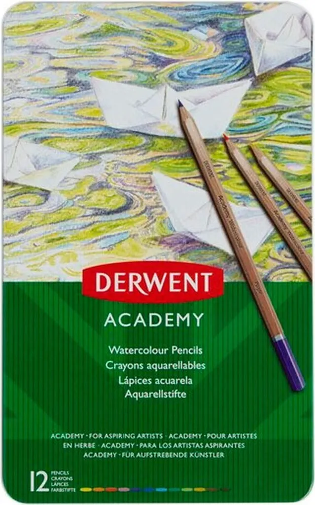 Crayons aquarellables Derwent 2301941 - Dessinez et peignez sans bavure