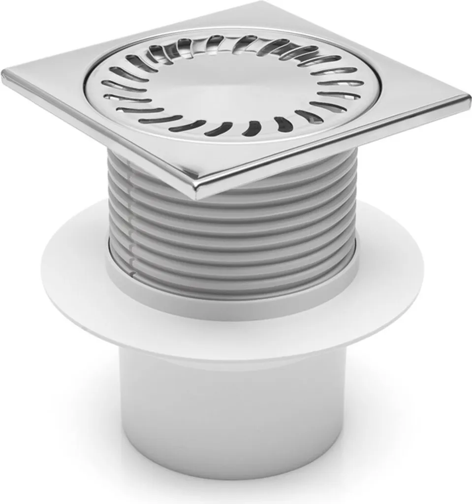 Scarico per doccia Scarico per bagno in acciaio inox 150x150 mm DN 110 441 L