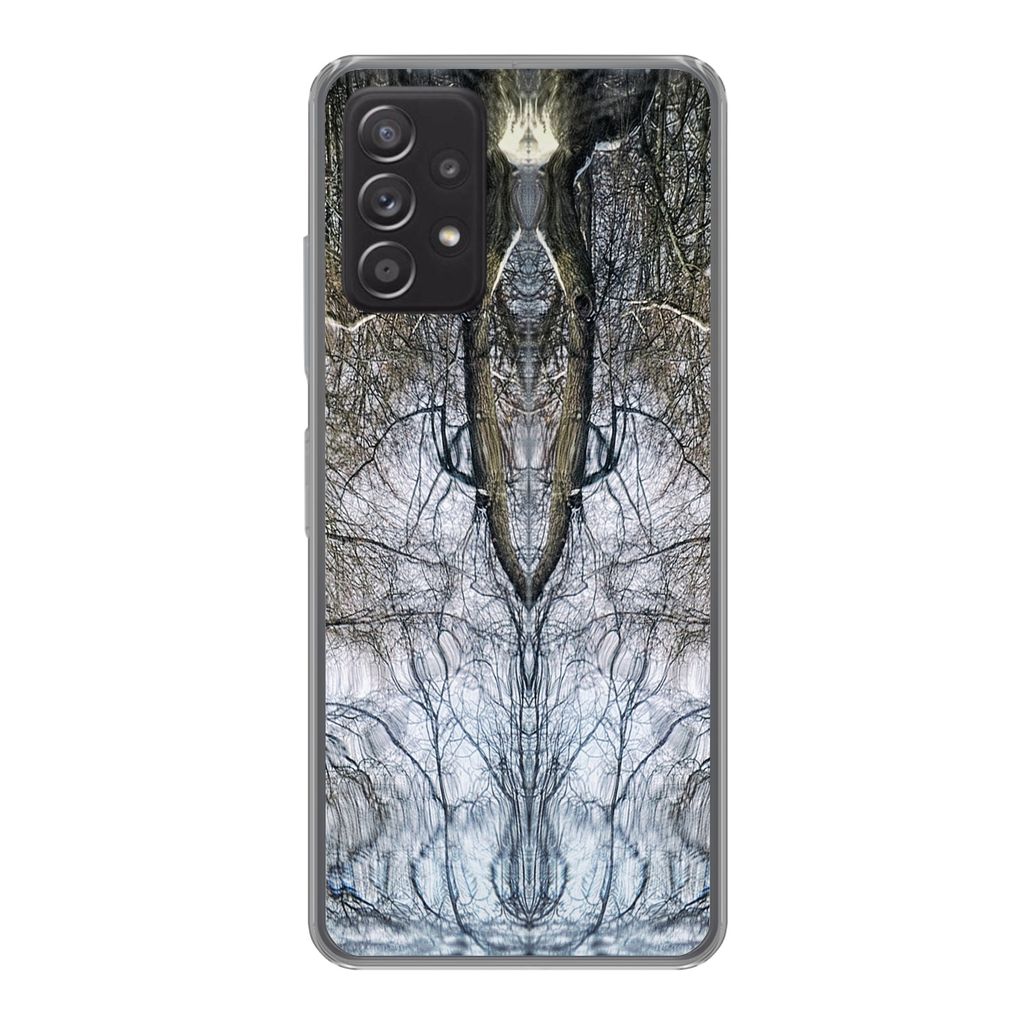 MuchoWow Handyhülle Schutzhülle Hülle für Samsung Galaxy A53 5G Baum - Kunst - Psychedelisch Silikon Softcase Handy Hülle - Schutzabdeckung