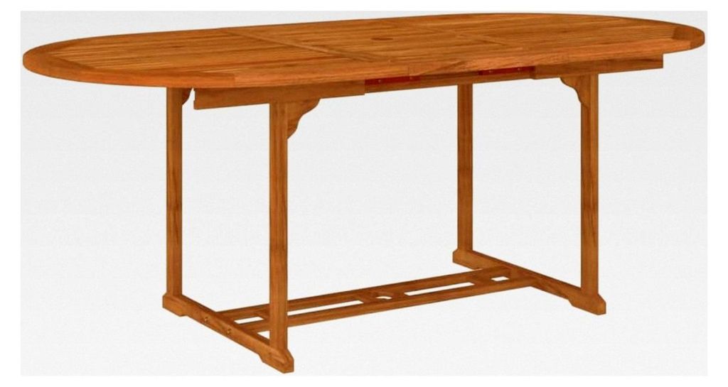 Gartentisch Terrassentisch Esstisch Balkontisch Partytisch Holztisch Gartenmöbel 200x100x75cm Massivholz Eukalyptus