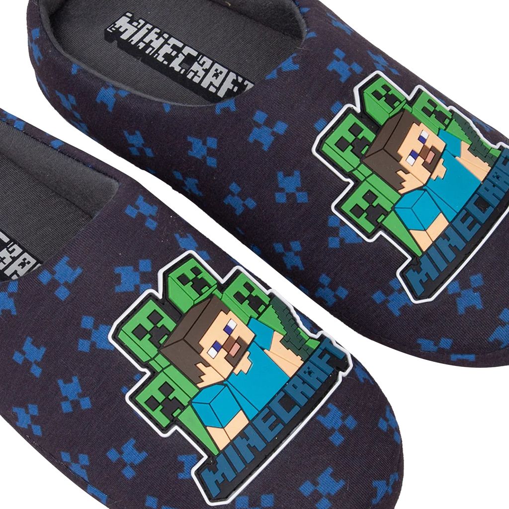 Minecraft - Jungen Hausschuhe NS7169 (31 EU) (Marineblau) Produktbild 2