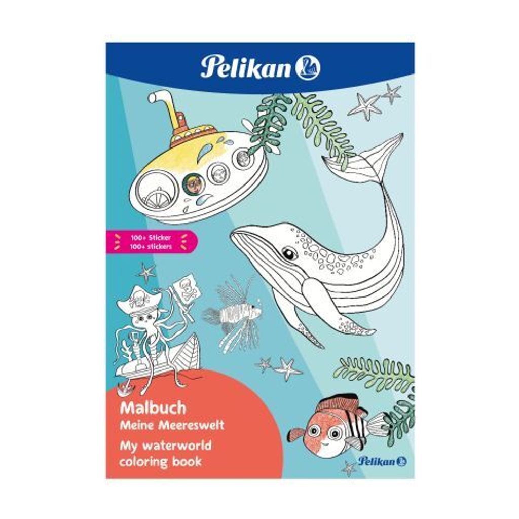 Pelikan Malbuch "Meine Meereswelt" DIN A4 inkl. Sticker