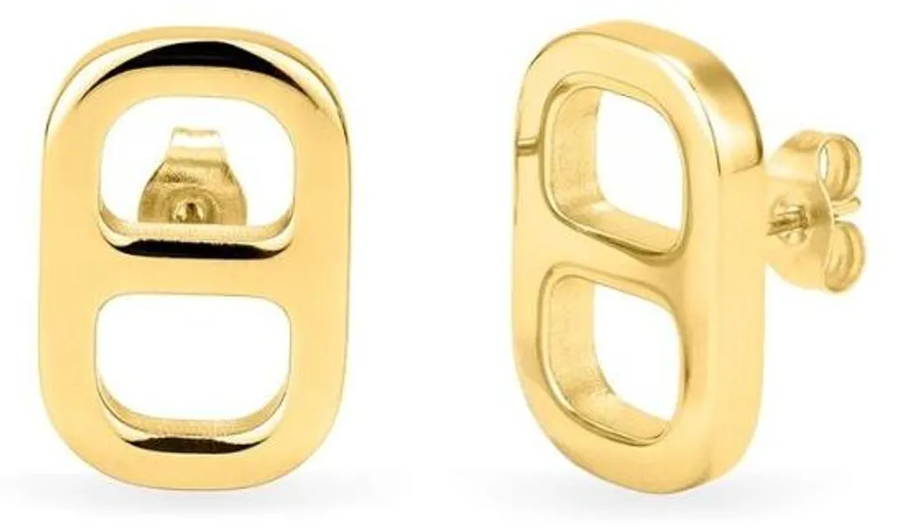 Boucles d'oreilles brillantes pour soirée et bureau - Acier RY000375