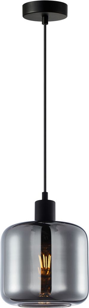 Suspension moderne en verre fumé noir pour salon chambre Image du produit 