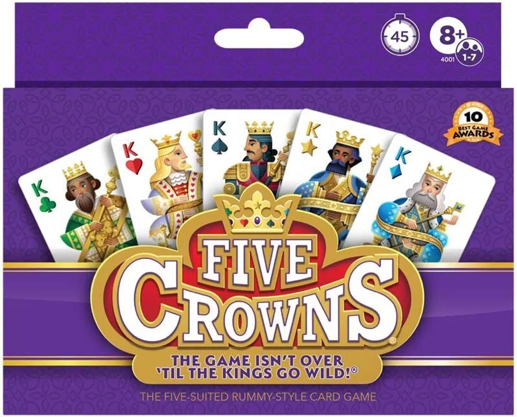 Jeu de Cartes Familial Five Crowns Idéal pour Voyage et Soirées