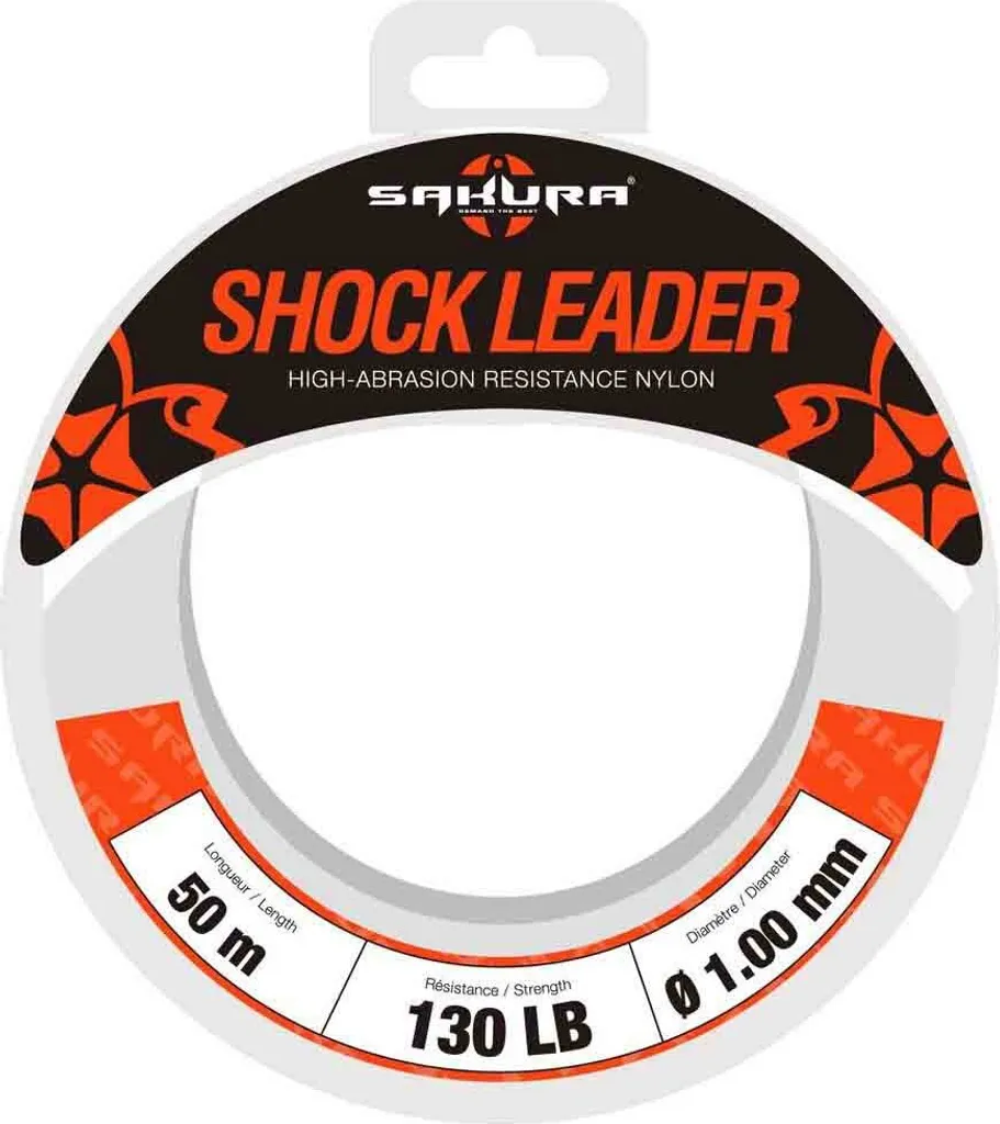 Sakura Shock Leader 1.280 mm Bianco | Terminale Estremo per Grandi Predatori