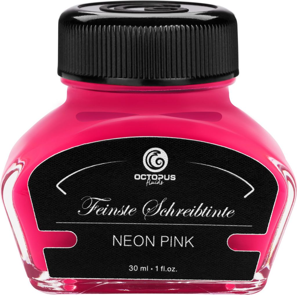Textmarkertinte für Füller zum Schreiben, Markieren und Zeichnen, Neon Pink, 30 ml