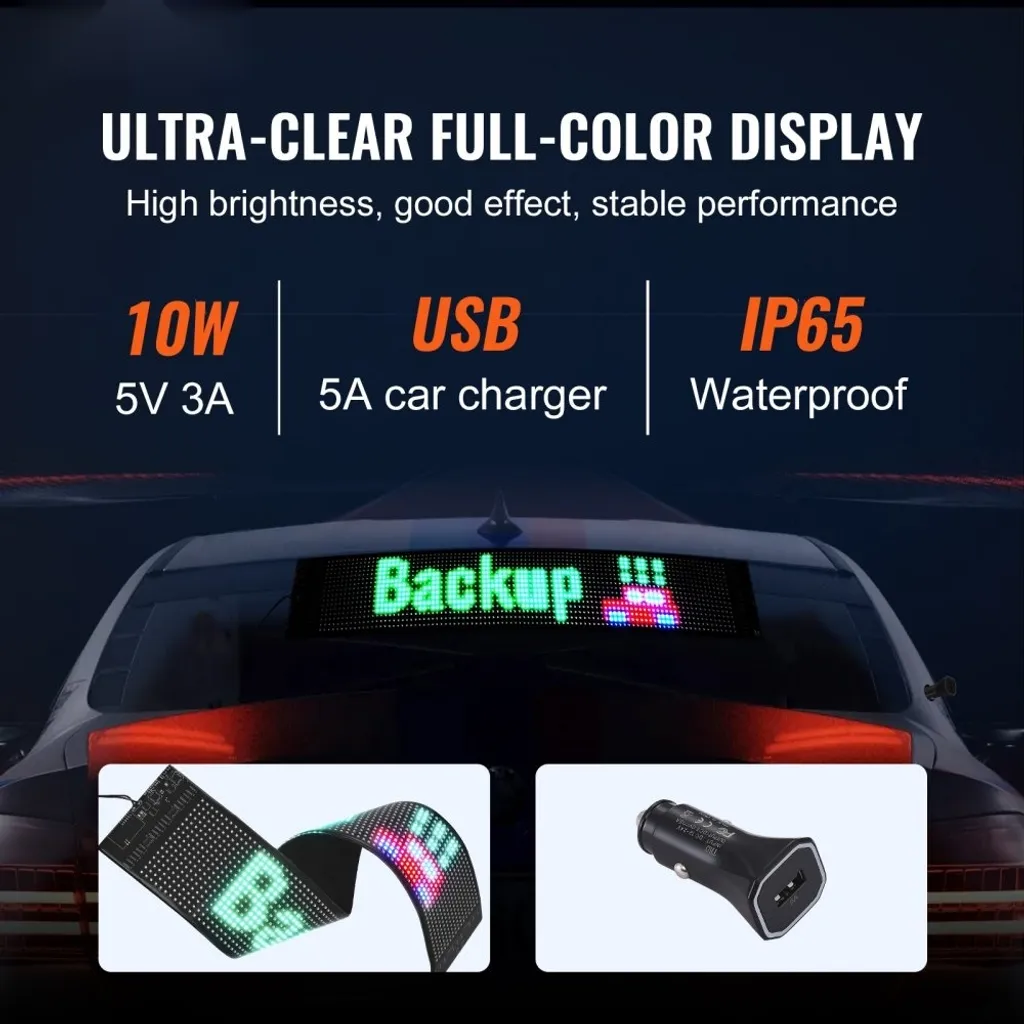 Panneau d'Affichage LED Interactif 68cm - Écran Défilant Programmable P6 - 2