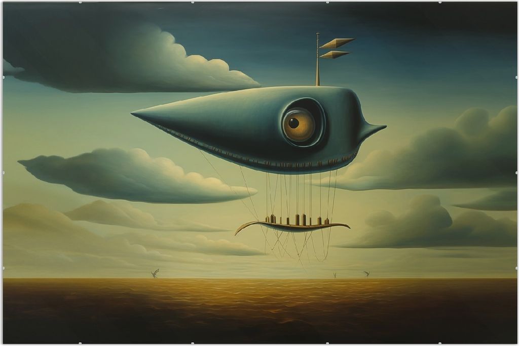Wallario Wandbild Himmelsfahrer, Größe: 61 x 91,5 cm, Produktbild 