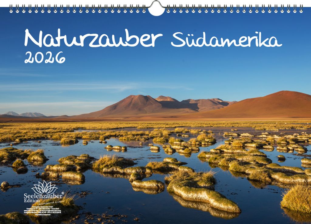 Naturzauber Südamerika DIN A3 Kalender für 2026 Strand Brasilien Peru Argentinien Natur Reise Land Urlaub - Seelenzauber