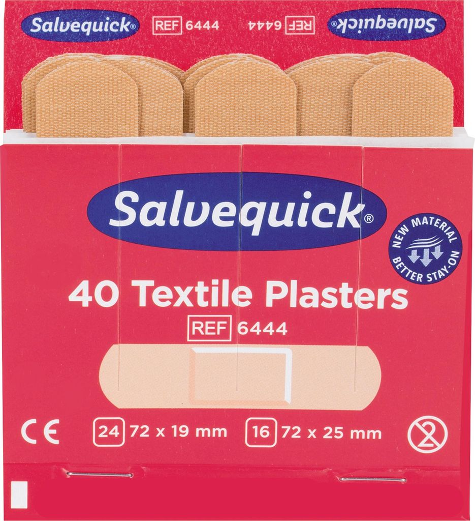 Salvequick Pflasterstrip Ricarica 6444 40 St./Confezione. Immagine del prodotto 