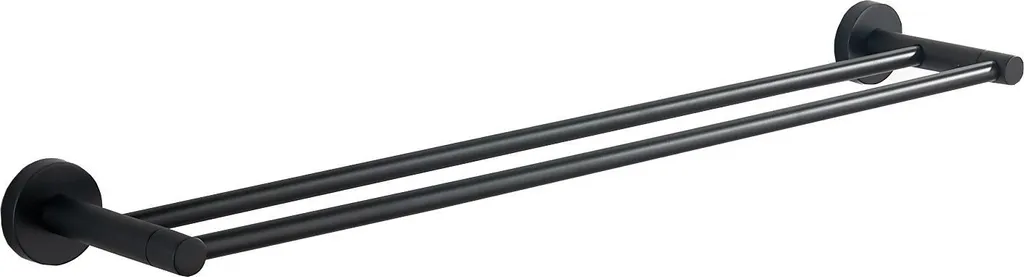 Mexen Remo Appendiabiti Doppio Nero 7050725-70 | Accessorio Bagno Design