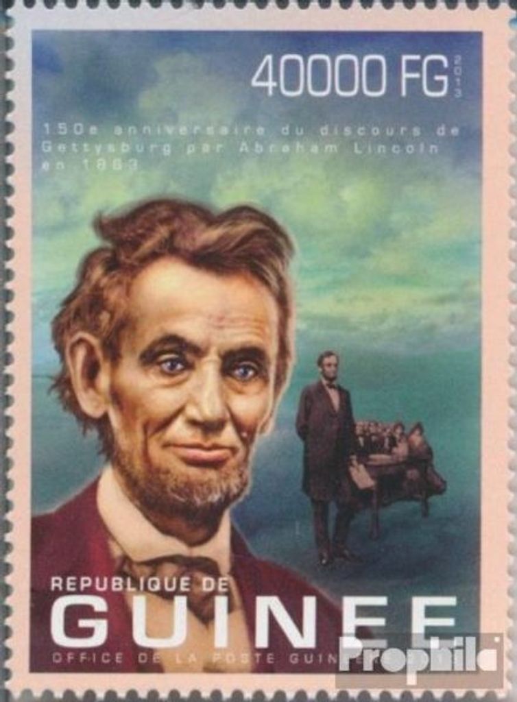 Briefmarken Guinea 2013 Mi 9881 (kompl. Ausgabe) postfrisch Abraham Lincoln