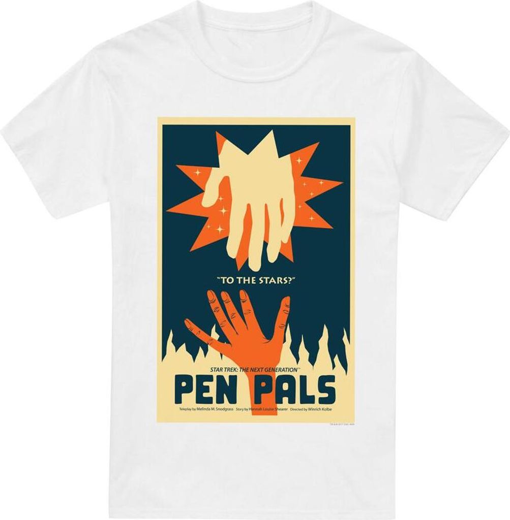 Star Trek - "The Next Generation Season 2 Episode 15" T-Shirt für Herren TV14032 (3XL) (Weiß)