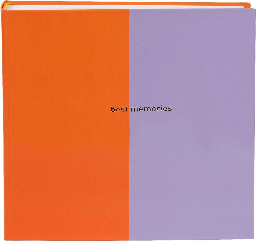 Fotoalbum Goldbuch Flieder Orange 25x25 cm 60 weiße Seiten Produktbild 