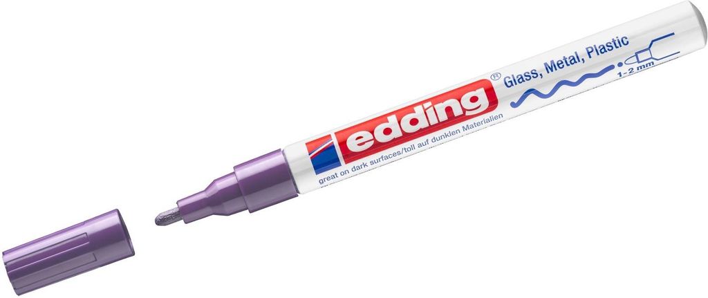 Edding 751, Violett, Violett, Weiß, 10 Stück(e) Produktbild 