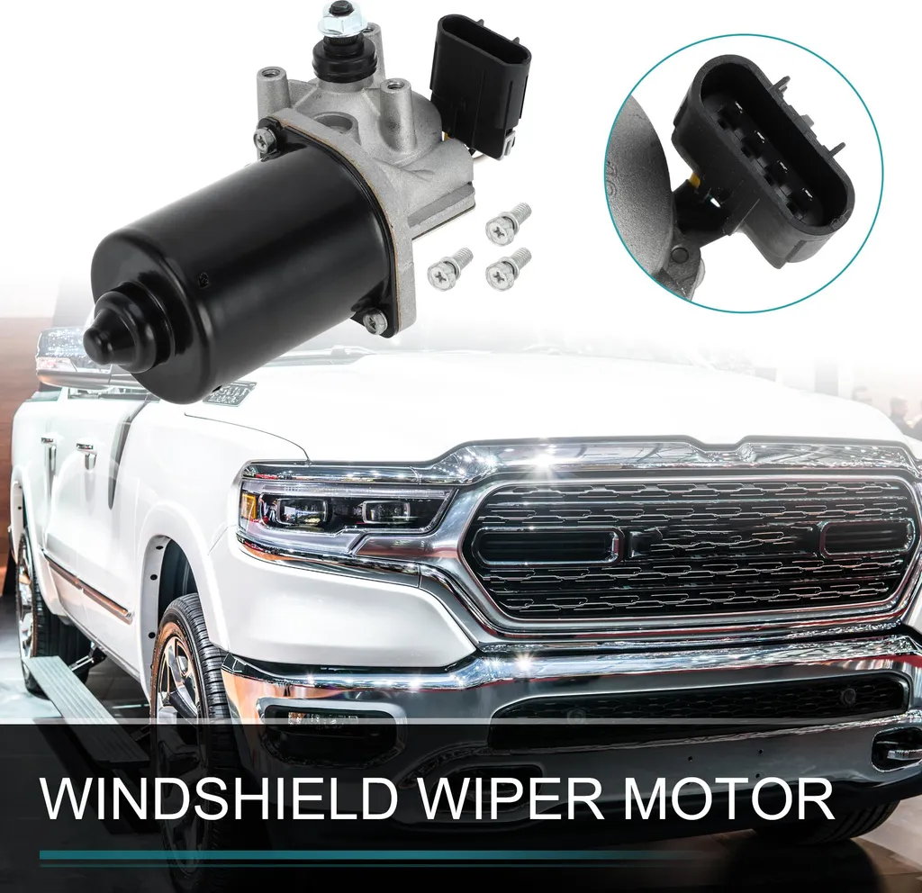 Moteur d'Essuie-Glace Avant Haute Performance pour Ram 1500 4 Broches