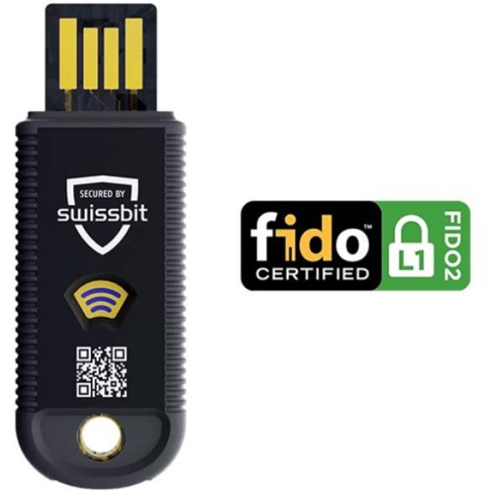 Swissbit iShield Key Pro, USB A / NFC Security Key Produktbild 