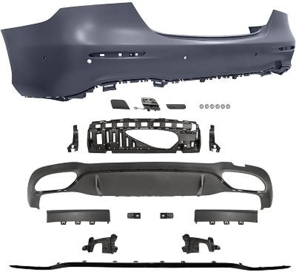 Pare-chocs Mercedes Classe E W213 Berline en ABS haute qualité Noir
