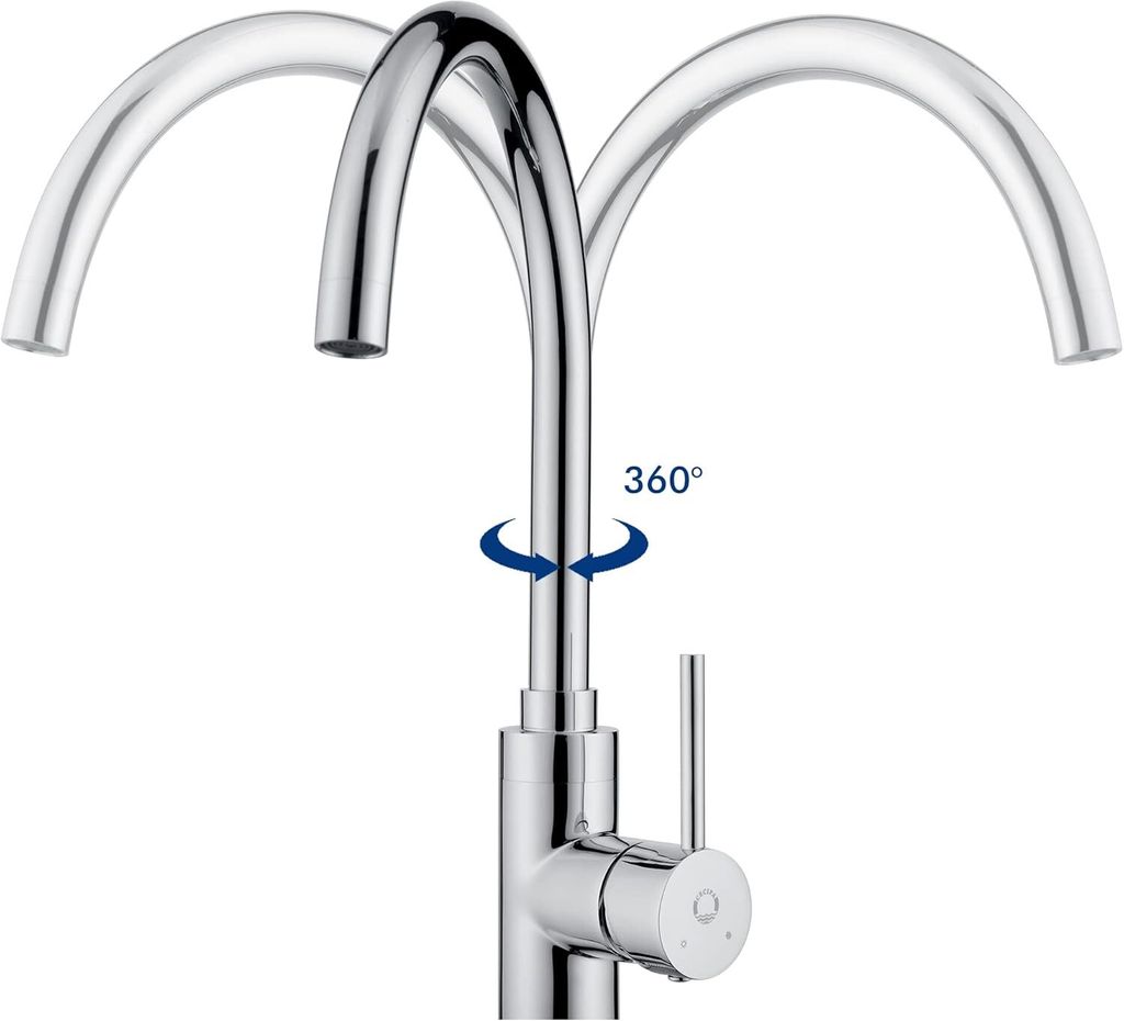 CECIPA Hochdruck Küchenarmatur  Edelstahl Wasserhahn Küche Produktbild 9