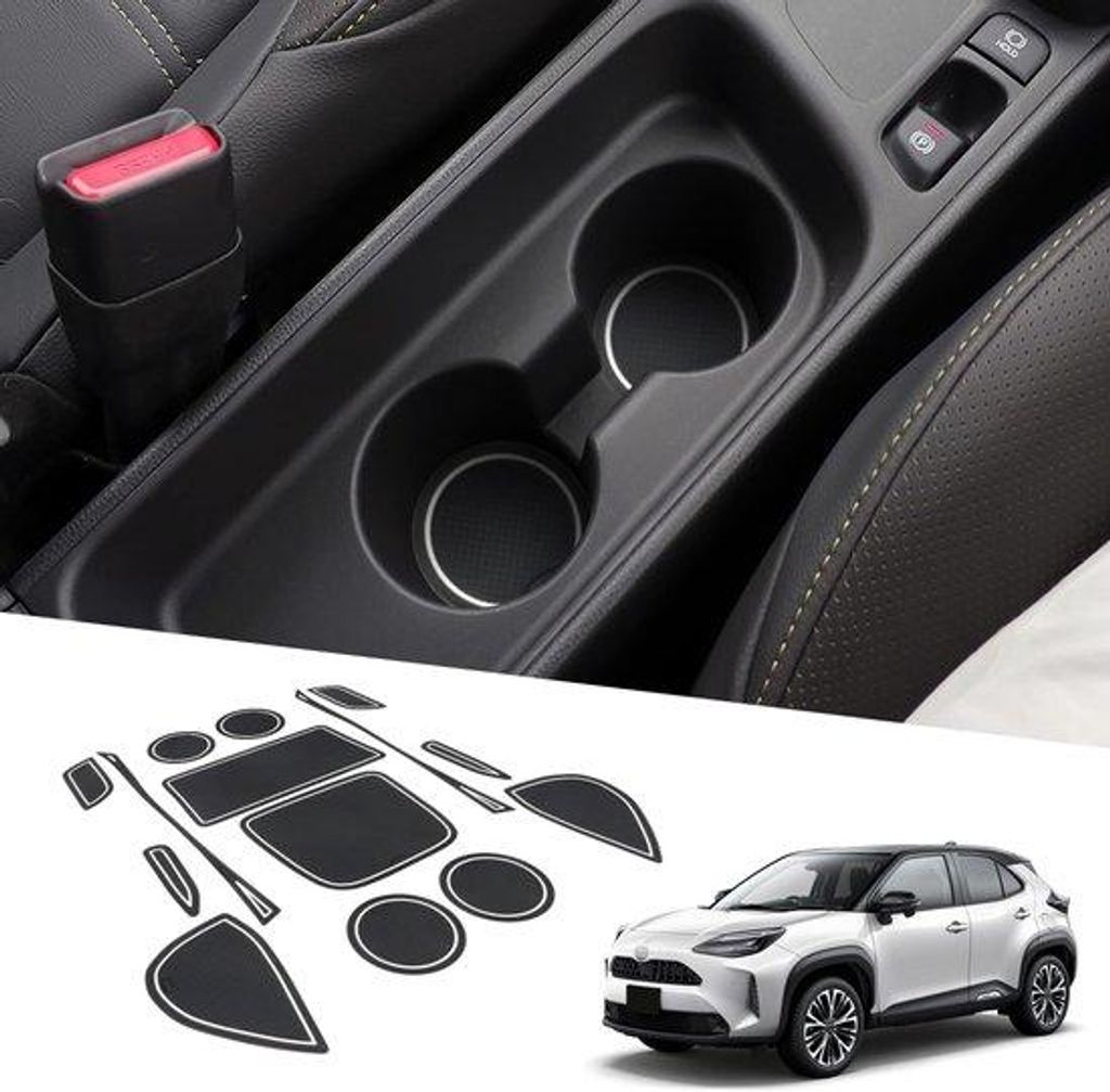 SUV Antirutschmatten Mittelkonsole Armlehne 14-teilig schwarz Gummi