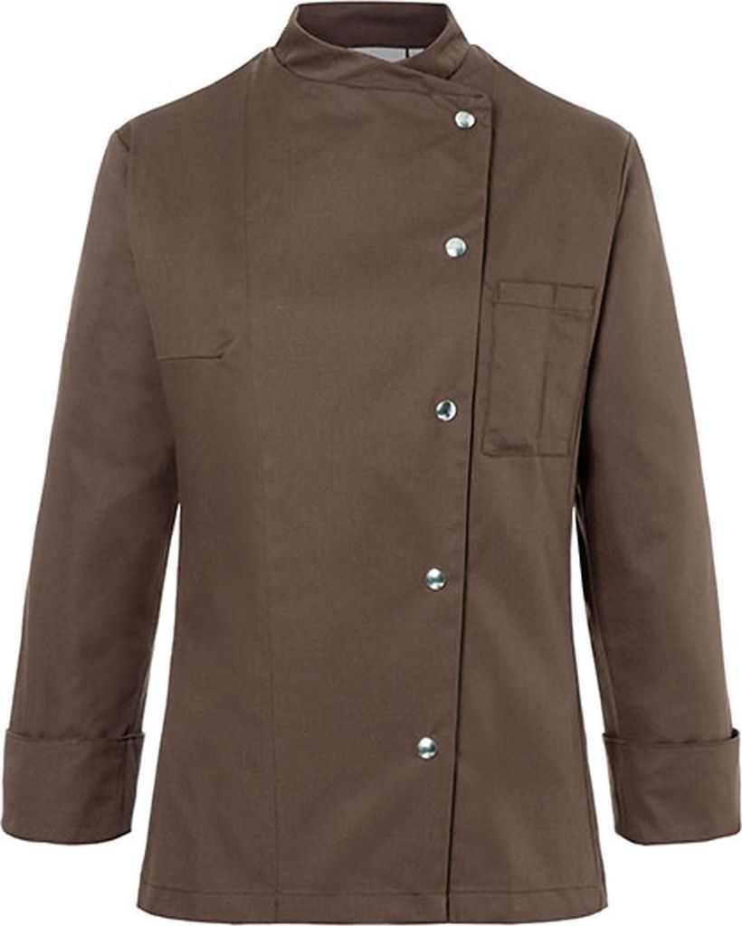 KARLOWSKY Damen Kochjacke LARISSA Druckknöpfe Modern-Fit Marine 58