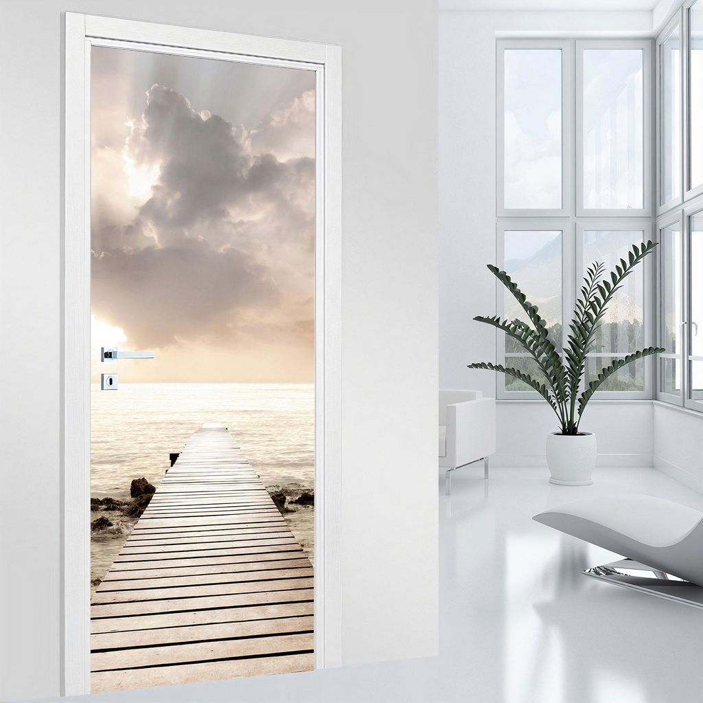 Türaufkleber – Lumaléa – Ponton – MAT-Kleber – Breite 83 x H?he 205 cm