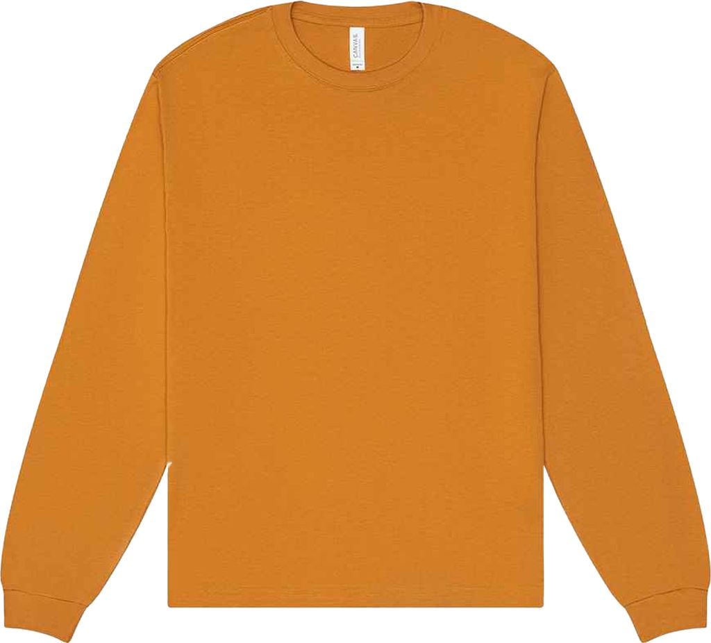 Bella + Canvas - T-Shirt für Herren/Damen Uni Langärmlig PC7700 (3XL) (Toast)