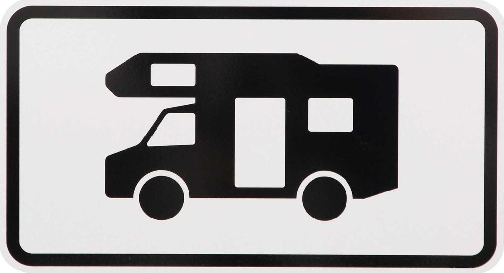 ORIGINAL VERKEHRSSCHILD Zusatzschild 1048-17 WOHNMOBIL zum Hinweis Wohnwagen Camping Caravan Wohnwagenschild Campingwagenschild Straßenschild Verk...