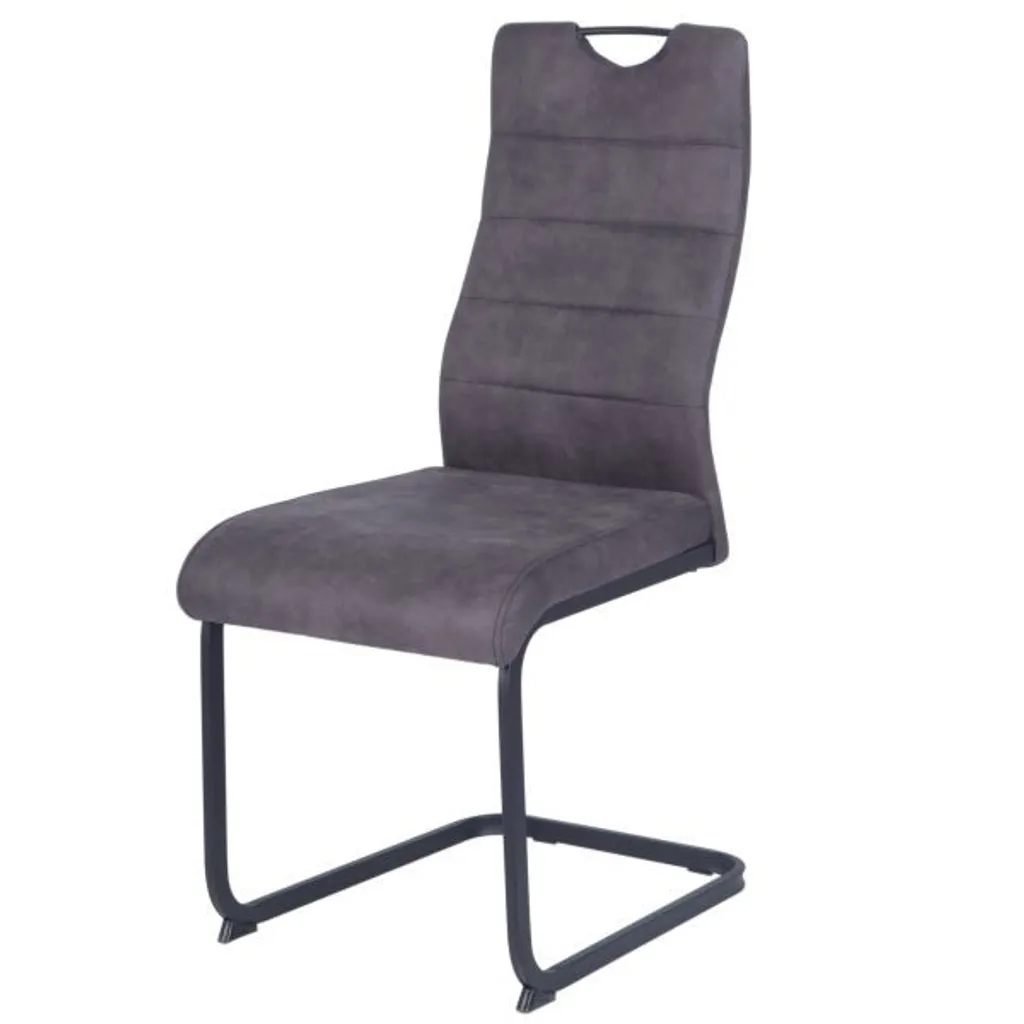 Siège de bureau KITTY II gris foncé avec assise rembourrée confort