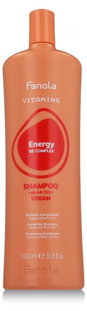 Fanola Vitamins Energy, stimulerende shampoo, 1000 ml Productafbeelding 