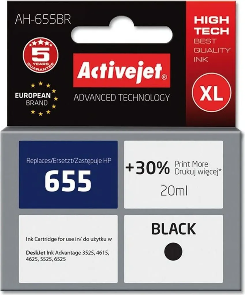 Recensione Activejet AH-655BR Nero: Meglio di HP 655 Originale?