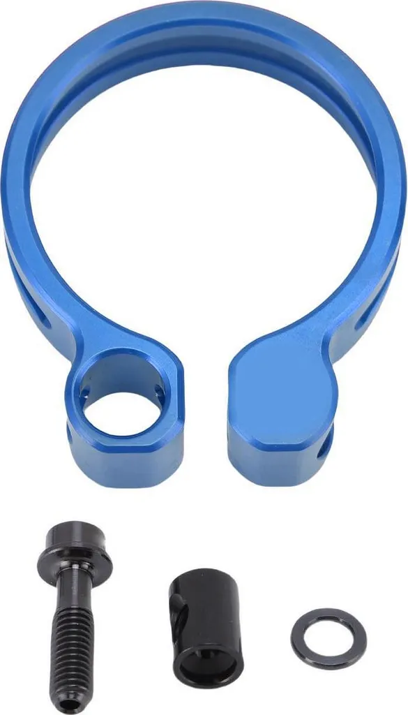 Serre-joint de Selle Vélo 34,9 mm Bleu en Aluminium Haute Qualité